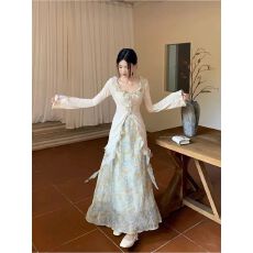 批发法式别致荷叶边<b class='q'>衬衫</b>新中式清冷气质半身裙<b class='q'>碎花</b>两件套