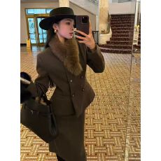 批发轻奢气质简约复古御姐风名媛<b class='q'>西装外套</b>包臀裙子秋冬新款<b class='q'>女</b>装两件套