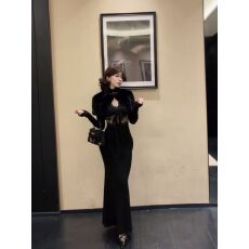 批发冬季高级感轻奢<b class='q'>名媛</b>风<b class='q'>套装</b>收腰包臀裙内搭连衣裙毛毛百搭坎肩外套