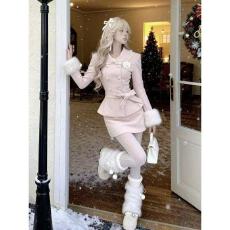 批发矜贵千金甜美可爱的冬精灵富家千金<b class='q'>名媛</b><b class='q'>套装</b>