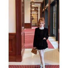 批发千金气质<b class='q'>甜美</b>韩版学院风短款加厚宽松收腰时尚减龄外套秋冬款少女