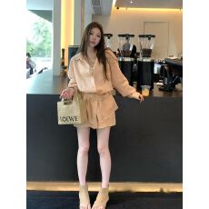 批发复古气质<b class='q'>名媛</b>衬衫短裤<b class='q'>套装</b>2026年春夏季高级感薄款上衣两件套女