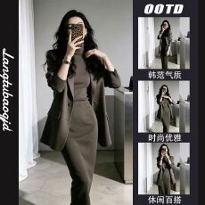 批发老钱风<b class='q'>西装外套</b>女2026年春秋季时尚新款穿搭高级感大女主职场穿搭