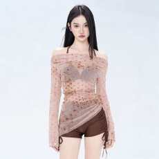 批发温柔绝美泳衣三件套波点罩衫2026夏季新款修身显瘦超仙泳衣女款