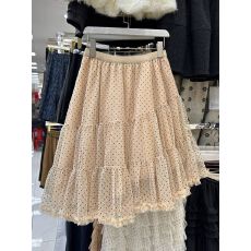 批发波点半身<b class='q'>裙</b>女新款春夏高腰不规则气质<b class='q'>伞</b><b class='q'>裙</b>a字蓬蓬蛋糕中<b class='q'>裙</b>子