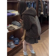 批发上架72小时有货-2025秋季新款棉服甜美风高级感宽松外套+短裙套装