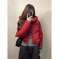 批发上架72小时有货-巨好看新款红色面包服韩系加厚棉服冬装短款外套