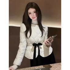 批发上架72小时有货-今年流行白色棉服外套女装新款韩系保暖加厚棉衣