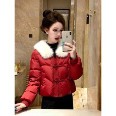批发上架72小时有货-超好看韩系红色小个子加厚保暖棉服冬装短款外套