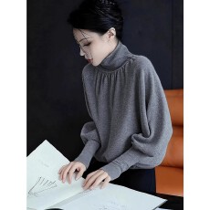 批发上架72小时有货-极简风<b class='q'>高领</b><b class='q'>毛衣</b>冬季针织衫宽松2026新款气质上衣