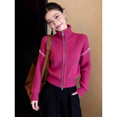 批发超好看独特漂亮韩系针织开衫毛衣2026春装短款高级感绝美轻奢上衣