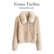 上架72小时有货-独特漂亮miu系毛衣女2026超火减龄上衣针织开衫