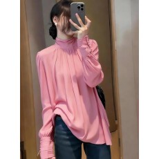 批发上架72小时有货-立领设计感<b class='q'>长袖</b><b class='q'>T</b><b class='q'>恤</b>女2026新款巨好看<b class='q'>衬衫</b>早春上衣