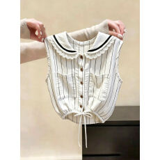 批发上架72小时有货-设计感飞飞袖<b class='q'>条纹</b><b class='q'>衬衫</b>女2026新款夏季超好看上衣