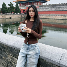 批发官图实价 美式复古咖色工字背心吊带女春季<b class='q'>小外套</b>长袖开衫两件套