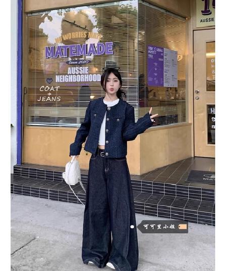 경관 그림 원본 원단 2026 이른 가을 작은 샤넬 스타일 쇼트 스타일 재킷 품격 한 부서 명문 여성 맨위