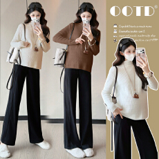 批发实拍 孕妇打底衫秋冬款内搭加绒加厚保暖针织t恤新款外穿长袖上衣