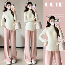 批发2026新品孕妇装春款半高领弹力大码时尚百搭打底衫上衣