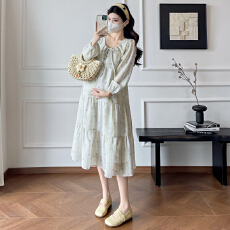 批发实拍2026新款孕妇装连衣裙亲肤透气宽松舒适可爱小马图案