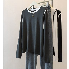 批发长袖t恤女大码<b class='q'>胖</b>mm<b class='q'>宽松</b>遮肚子内搭打底衫上衣