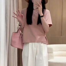 批发大码<b class='q'>女装</b><b class='q'>胖</b>MM<b class='q'>夏季</b>新款圆领短袖T恤上衣