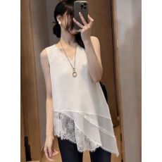 批发白色蕾丝<b class='q'>吊带</b><b class='q'>背心</b><b class='q'>女</b>外穿2026新款夏季大码胖mm内搭无袖不规则上衣