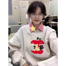 仿棉华棉 全消光不起球复合牛奶丝300克复合银狐绒400克圆领卫衣