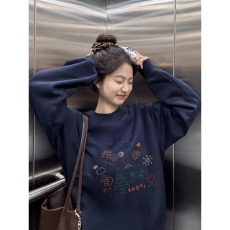 仿棉华棉 全消光不起球复合牛奶丝300克复合银狐绒400克圆领卫衣