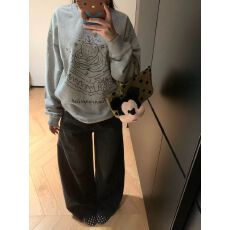 批发仿棉华棉 全消光不起球复合牛奶丝300克复合银狐绒400克圆领卫衣