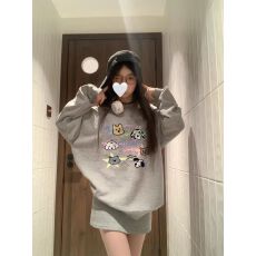 批发仿棉华棉 全消光不起球复合牛奶丝300克复合银狐绒400克圆领卫衣