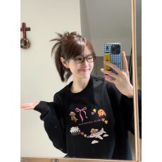 批发仿棉华棉 全消光不起球复合牛奶丝300克复合银狐绒400克圆领卫衣