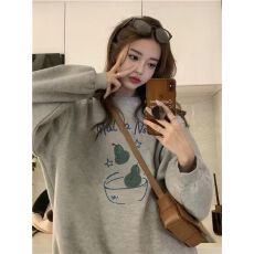 仿棉华棉 全消光不起球复合牛奶丝300克复合银狐绒400克圆领卫衣