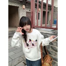 批发仿棉华棉 全消光不起球复合牛奶丝300克复合银狐绒400克圆领卫衣