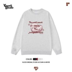 批发仿棉华棉 全消光不起球复合牛奶丝300克复合银狐绒400克圆领卫衣