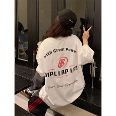 批发260克纯棉--230克纯棉夏季宽松设计感小众<b class='q'>街头</b>纯棉短袖T恤潮