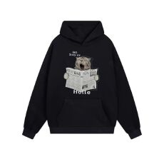 批发无帽绳 纯棉食毛华棉复合330克/加绒440克 <b class='q'>潮牌</b>印花连帽<b class='q'>卫衣</b>男女