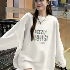 批发仿棉华棉 全消光不起球复合牛奶丝320克复合银狐绒400克圆领卫衣