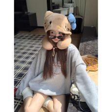 批发仿棉华棉 全消光不起球复合牛奶丝320克复合银狐绒400克圆领卫衣