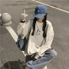 仿棉华棉 全消光不起球复合牛奶丝320克复合银狐绒400克圆领卫衣