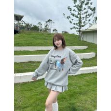 仿棉华棉 全消光不起球复合牛奶丝320克复合银狐绒400克圆领卫衣