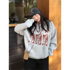 批发无帽绳 纯棉食毛华棉复合330克/加绒440克 <b class='q'>潮牌</b>印花连帽<b class='q'>卫衣</b>男女