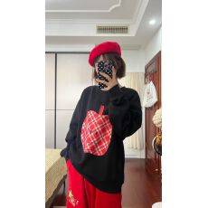 批发仿棉华棉 全消光不起球复合牛奶丝320克复合银狐绒400克圆领卫衣