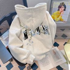 批发仿棉华棉 全消光不起球复合牛奶丝320克复合银狐绒400克连帽卫衣