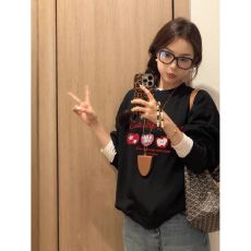 仿棉华棉 全消光不起球复合牛奶丝320克复合银狐绒400克圆领卫衣