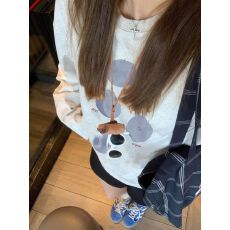 批发260克纯棉 春秋新款<b class='q'>长袖</b>圆领<b class='q'>T</b><b class='q'>恤</b> 印花 <b class='q'>宽松</b>休闲慵懒风 纯棉上衣