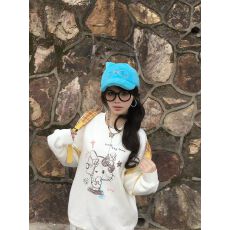 仿棉华棉 全消光不起球复合牛奶丝320克复合银狐绒400克圆领卫衣