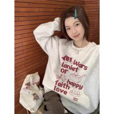 仿棉华棉 全消光不起球复合牛奶丝320克复合银狐绒400克圆领卫衣