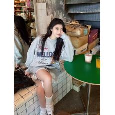 仿棉华棉 全消光不起球复合牛奶丝320克复合银狐绒400克圆领卫衣