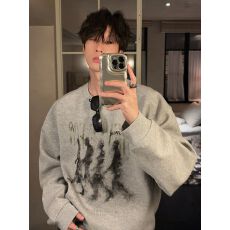 批发仿棉华棉 全消光不起球复合牛奶丝320克复合银狐绒400克圆领卫衣