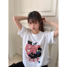 批发260克纯棉--230克纯棉夏季宽松设计感小众<b class='q'>街头</b>纯棉短袖T恤潮